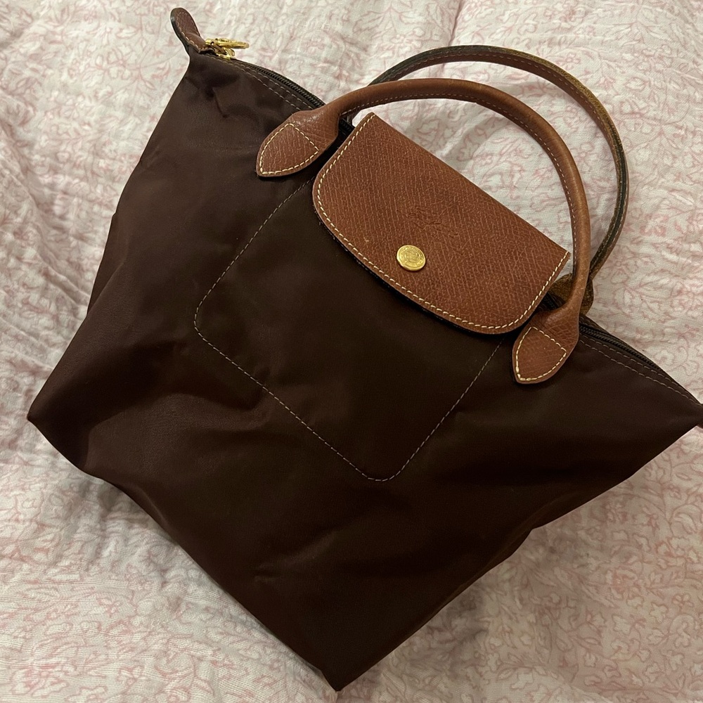 Longchamp canvas tote mini